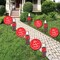 Big Dot of Happiness She's Ready to Pop Yard Signs with Stakes, Retro Party Lawn Ornaments, Vintage Soda Bottle Baby Shower Outdoor Decor - 10 Pc Set